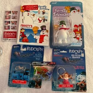 Island of Misfit Toys Frosty ReAction Figure 2 Keychains Stamps DVD & Sillybandz